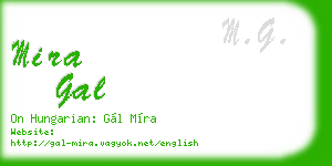 mira gal business card
